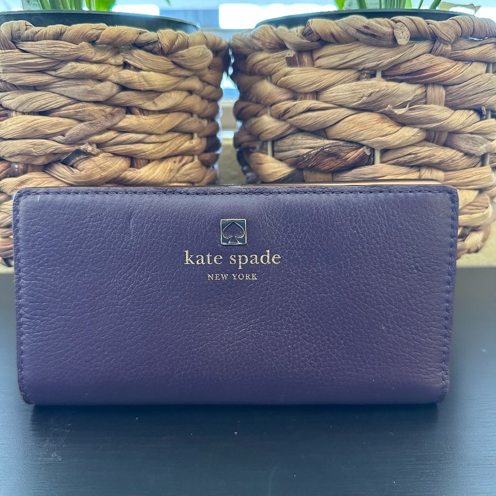 Kate Spade Slim Bi-fold Purple